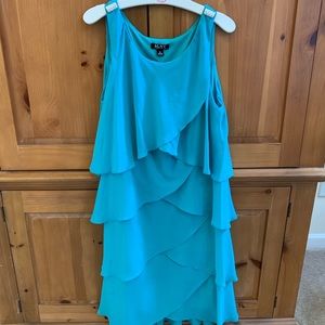 Turquoise wedding party dress
